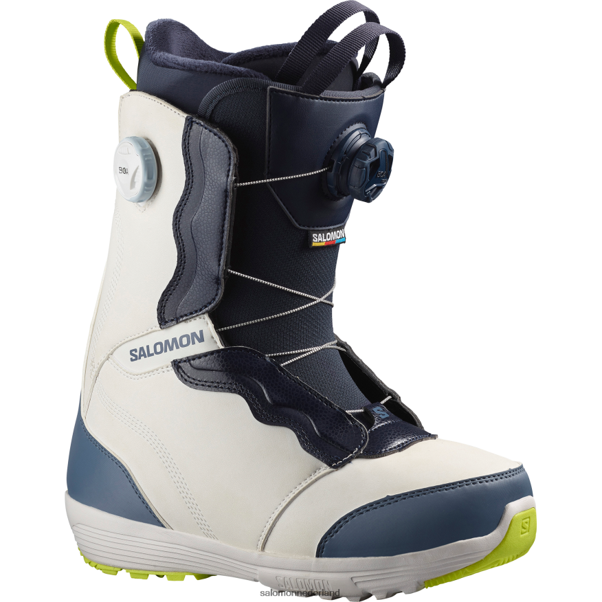 snowboardschoenen voor dames - ivy boa sj boa nimbuswolk/chinablauw/zure limoen NTFJN61313 Salomon