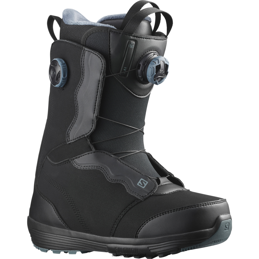 snowboardschoenen voor dames - klimopboa zwart/stormachtig weer NTFJN61320 Salomon