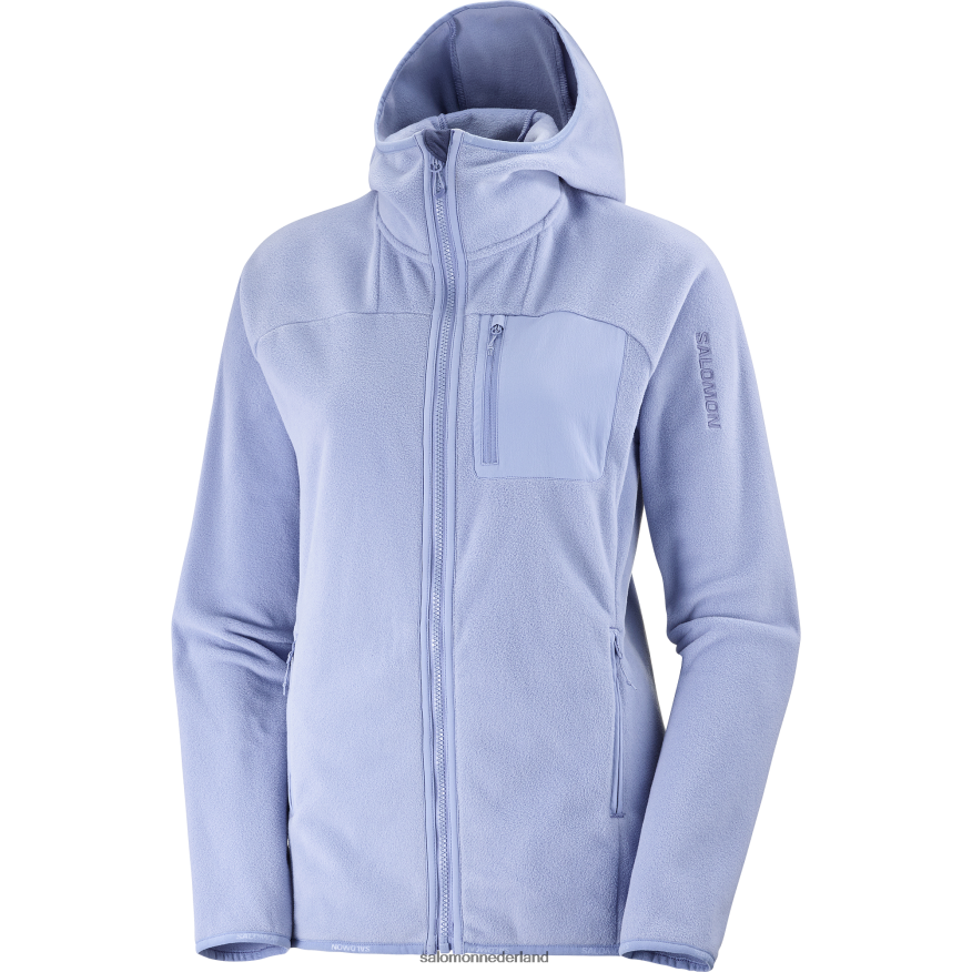 dames tussenlaagjack met capuchon - overzicht polartec Engels landhuis NTFJN6860 Salomon