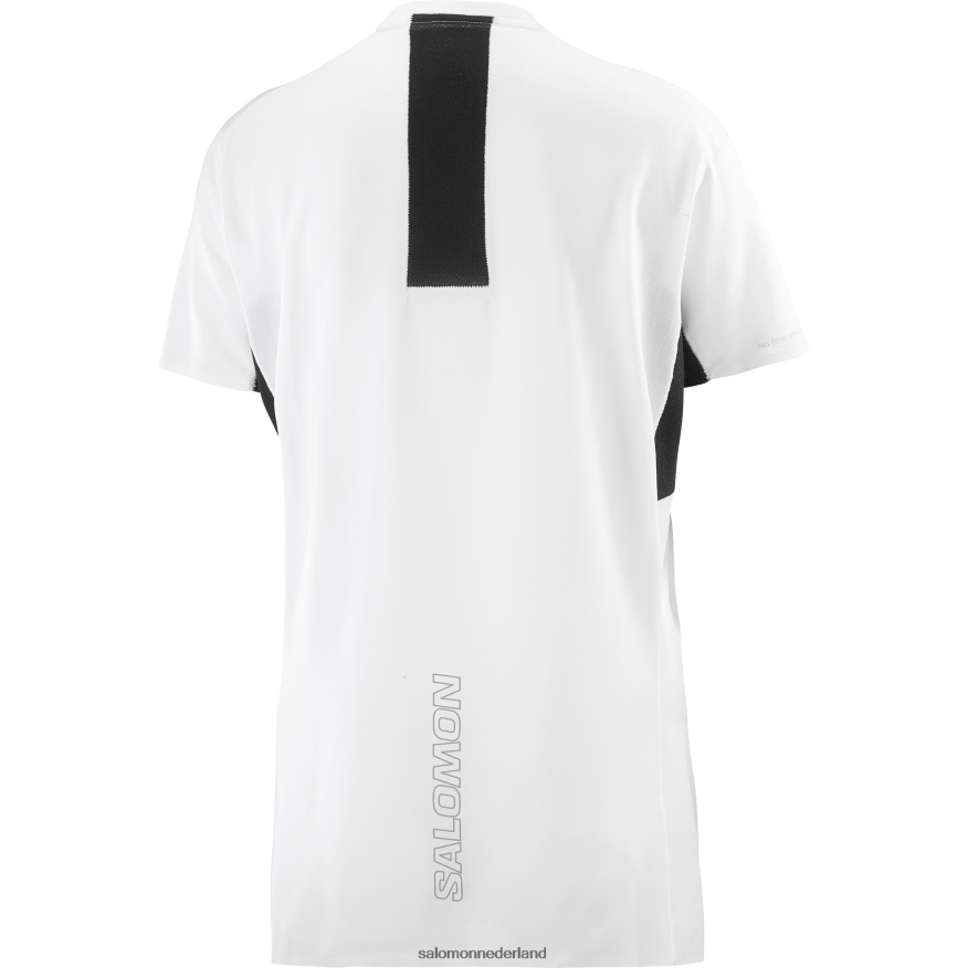 dames t-shirt met korte mouwen - shortney wit/diepzwart NTFJN6911 Salomon