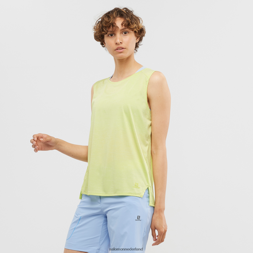 damestank - schets zomer zonnige limoen NTFJN6925 Salomon