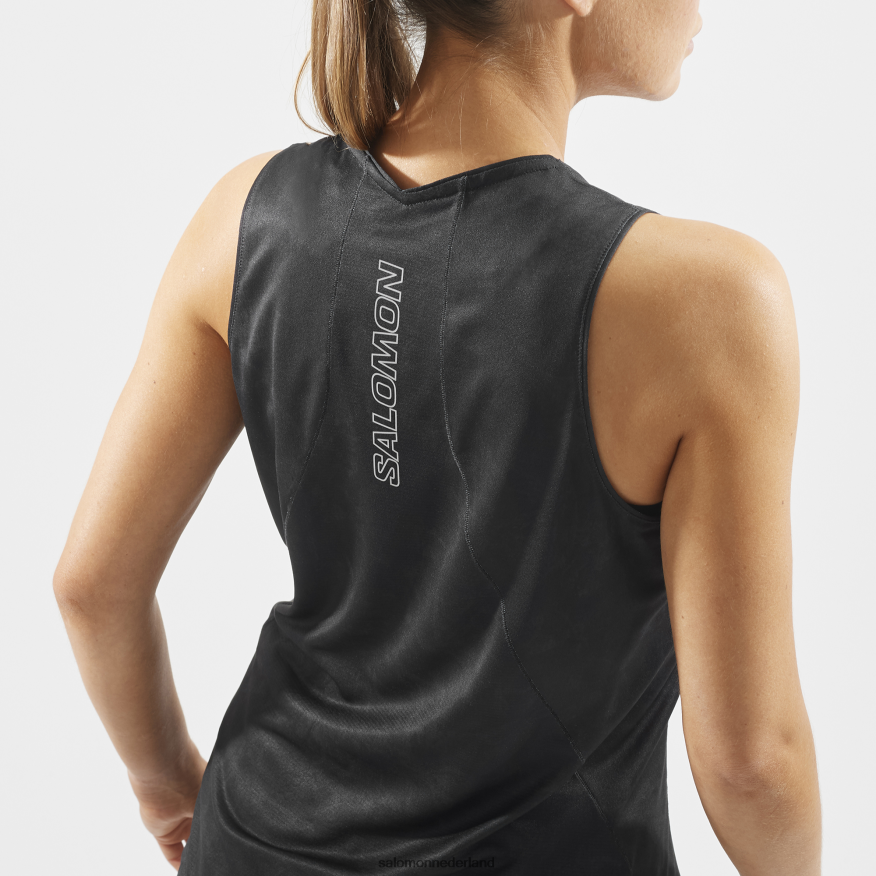 damestank - sense aero periscoop/diepzwart NTFJN6905 Salomon